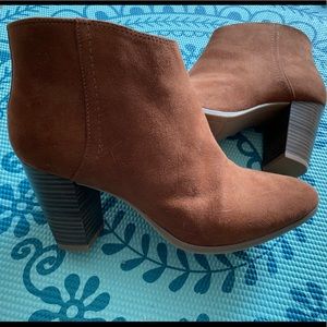 Suede booties